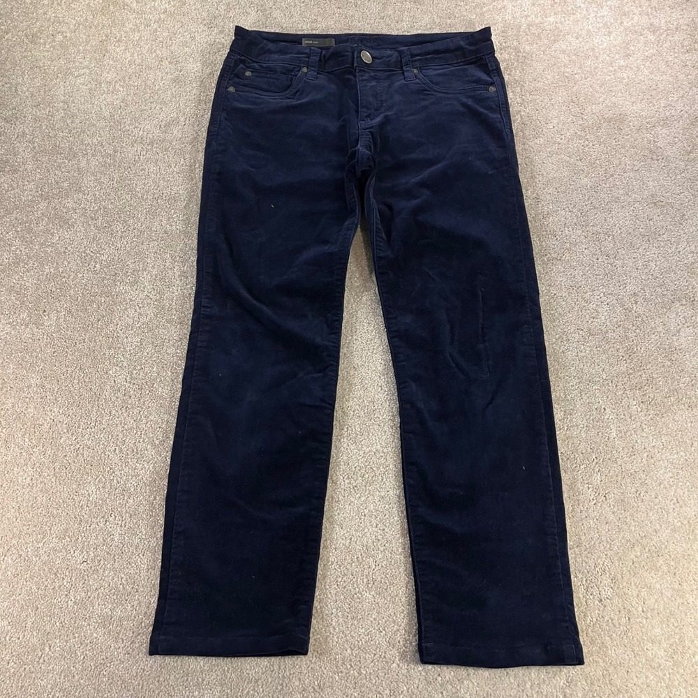 Kut‎ from the Kloth Diana Skinny Womens 6P Navy Blue Corduroy Pants